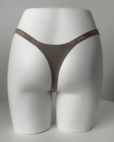 Panty Hilo LOVE  invisible sin costuras, tanga.