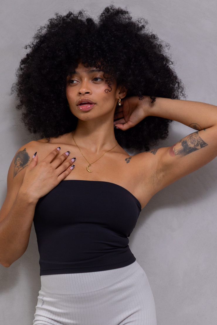 Emma Top strapless negro