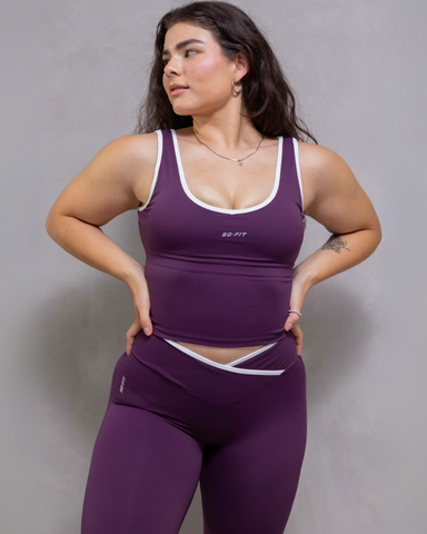 Amanda Line cruce Vino Leggings / Blusa (Se venden por separado)