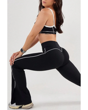 Leggings Line negro - con abertura