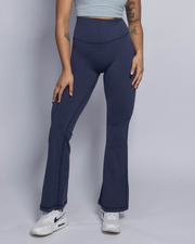 Gia Leggings Flare Azul, Pretina Ancha