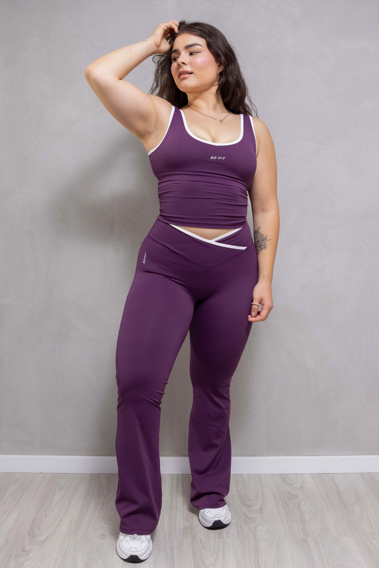 Amanda Line cruce Vino Leggings / Blusa (Se venden por separado)