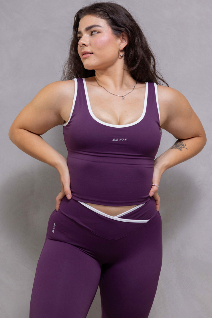 Amanda Line cruce Vino Leggings / Blusa (Se venden por separado)