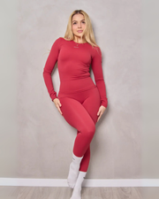 Aurora rojo- Leggings / Blusa (Se venden por separado)