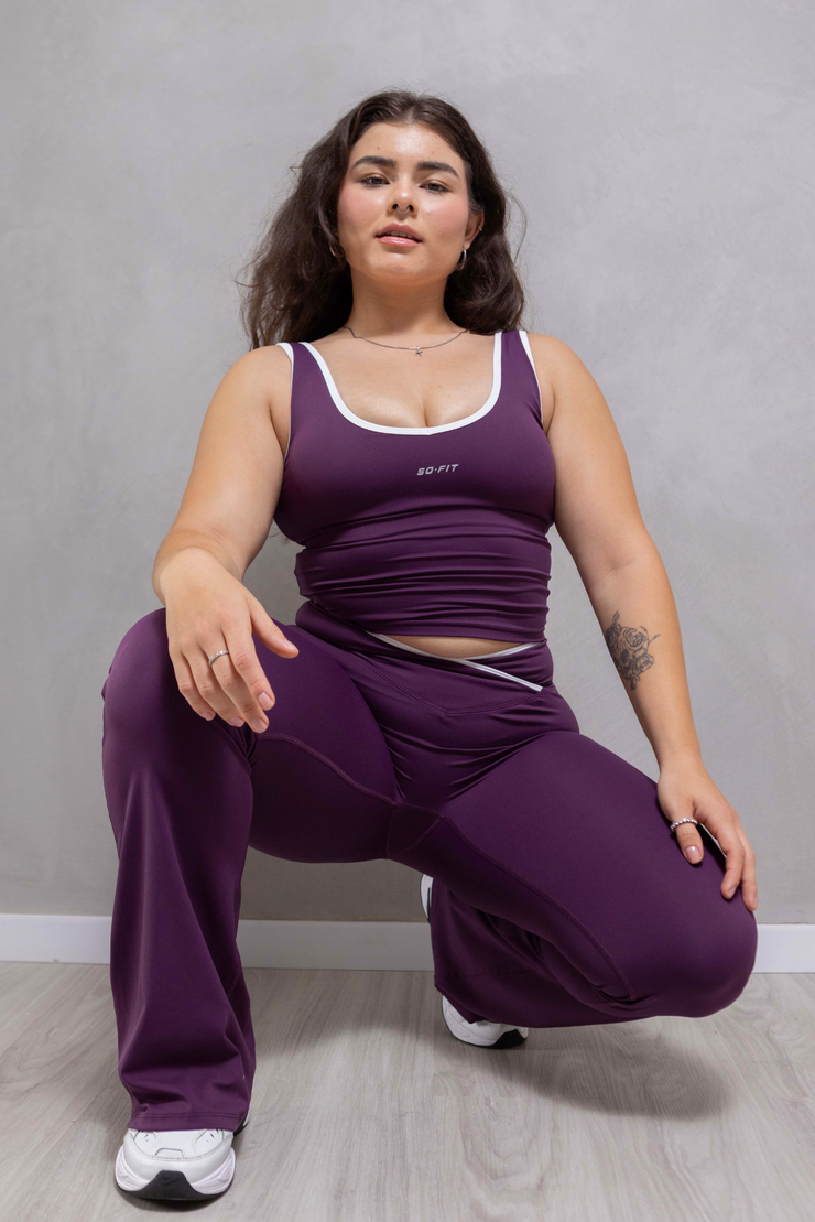 Amanda Line cruce Vino Leggings / Blusa (Se venden por separado)