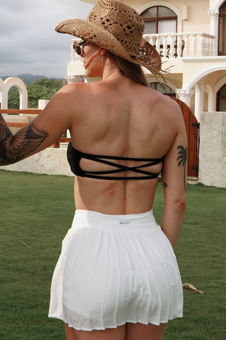Top strapless Otoño Negro
