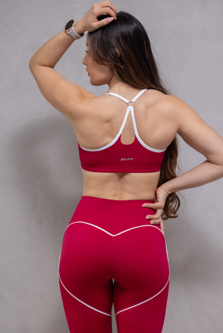 Heartbeat Set rojo, Short / Leggings / (Se venden por separado)