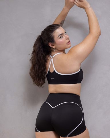 Heartbeat Set Negro Short / Leggings / Top (Se venden por separado)