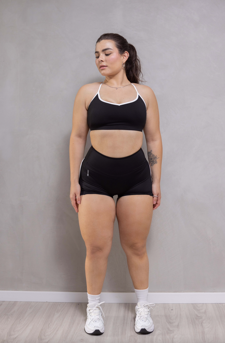 Heartbeat Set Negro Short / Leggings / Top (Se venden por separado)