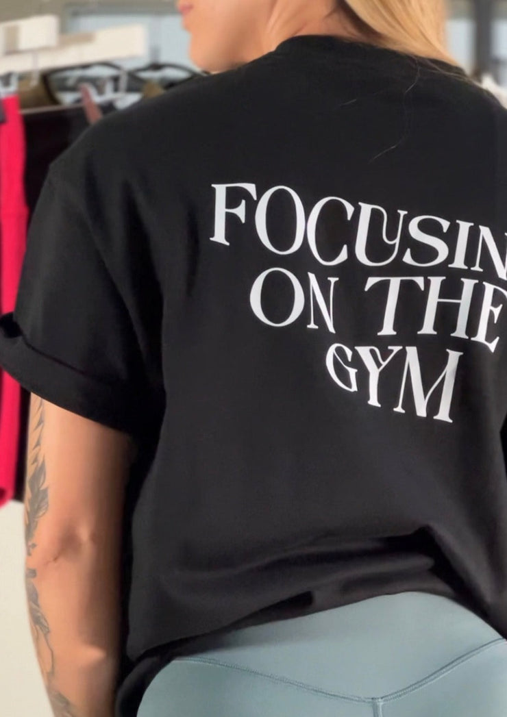 T-shirt  UNISEX talla única -Focus on the gym