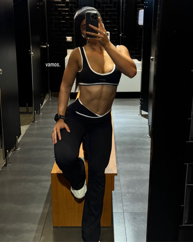 Top Amanda Line Negro